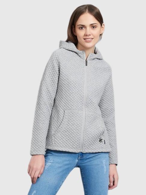 beverly hills polo club grey regular fit hoodie