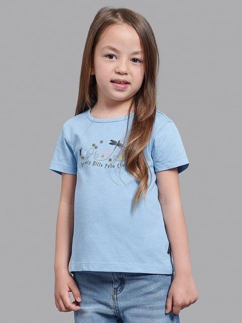 beverly hills polo club kids blue graphic print tee