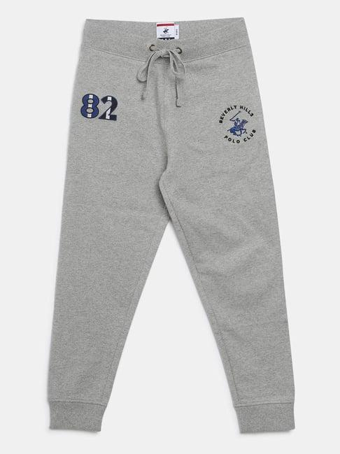 beverly hills polo club kids grey textured joggers