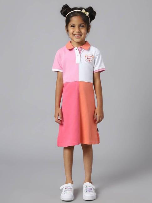 beverly hills polo club kids multicolor color block dress