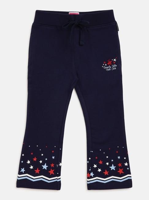 beverly hills polo club kids navy printed trackpants