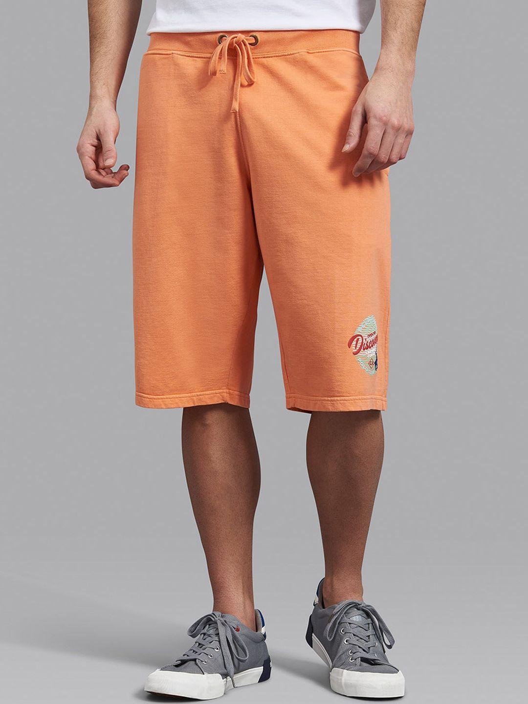 beverly hills polo club men coral solid shorts