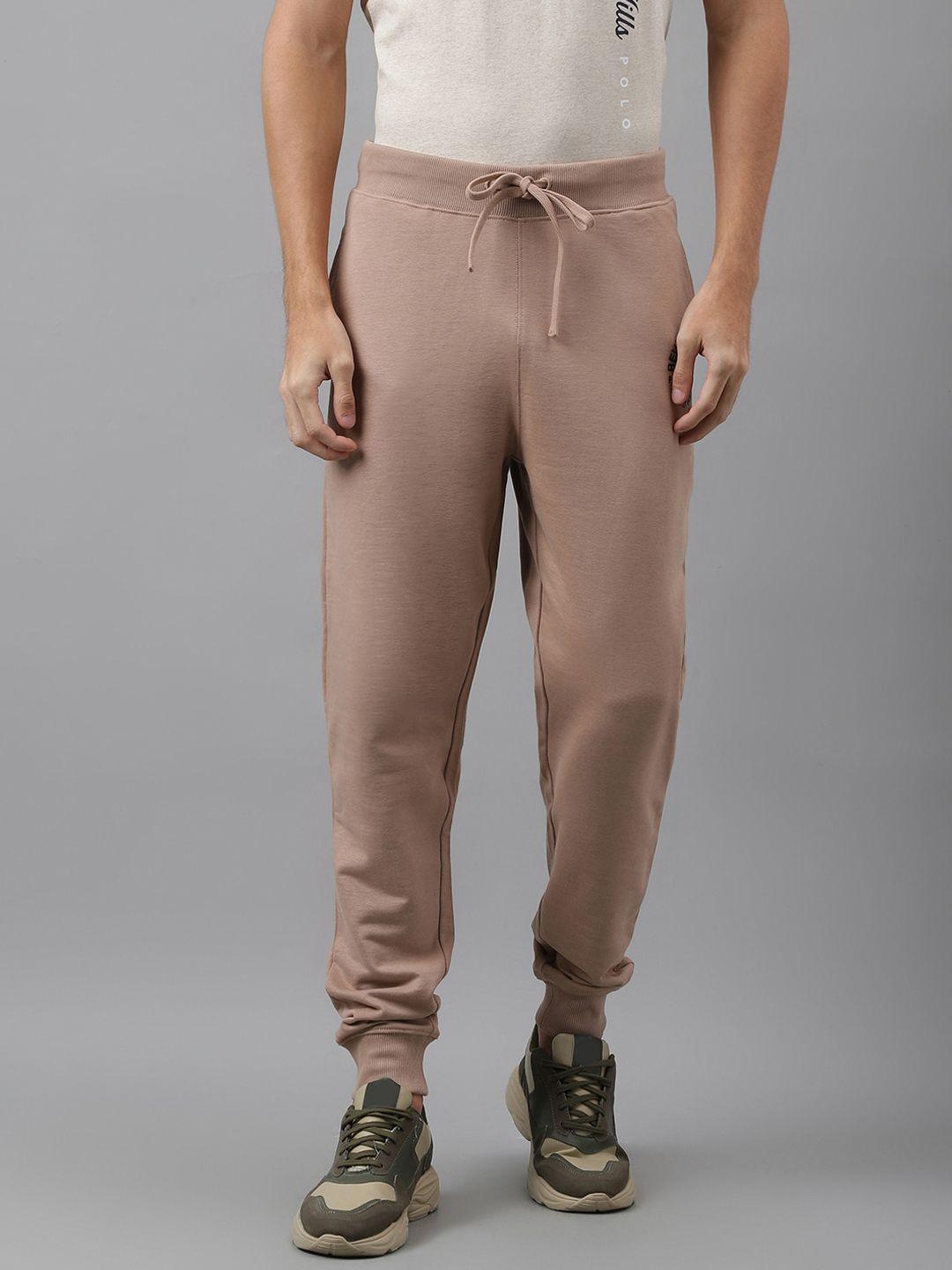 beverly hills polo club men mid rise pure cotton joggers