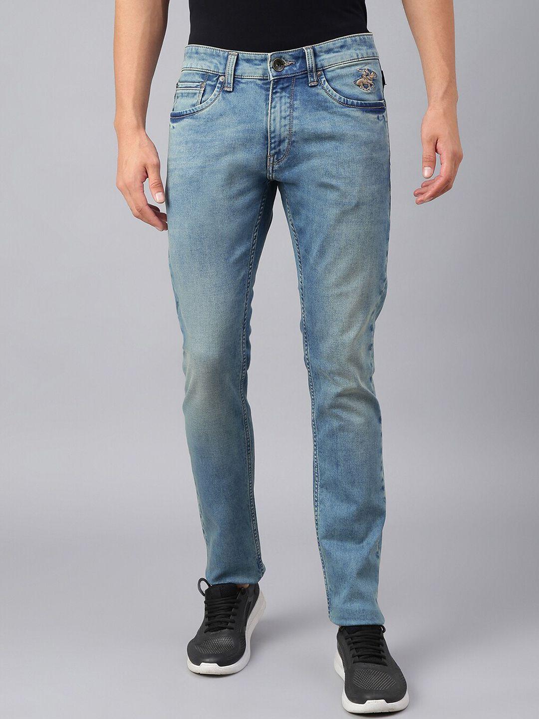 beverly hills polo club men skinny fit heavy fade jeans