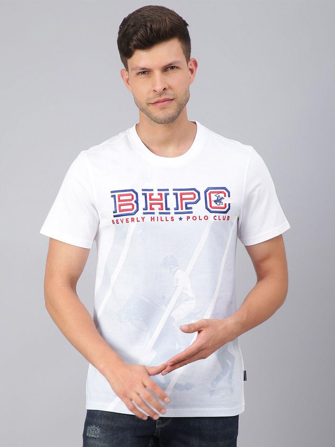 beverly hills polo club men typography printed t-shirt