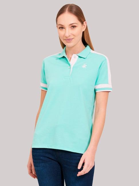 beverly hills polo club mint regular fit polo t-shirt