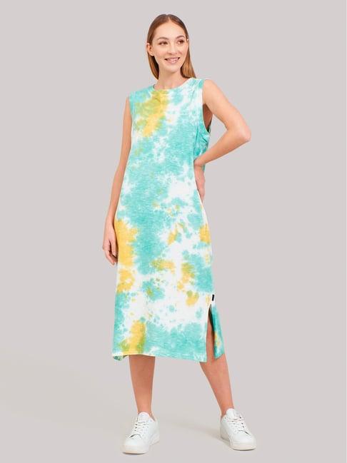 beverly hills polo club multicolor tie - dye dress