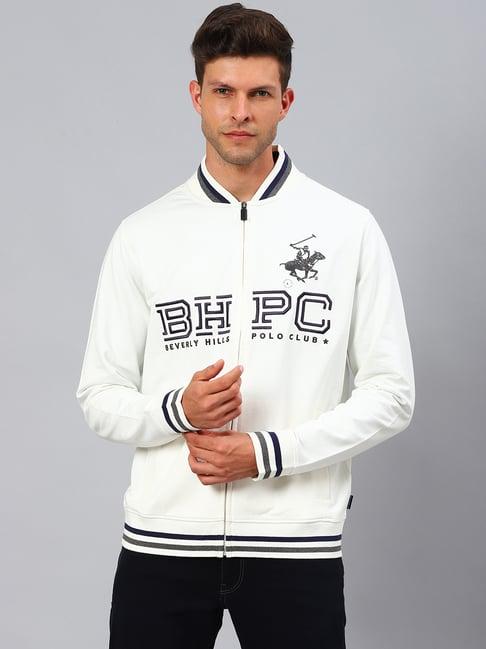 beverly hills polo club off white full sleeves sweatshirt