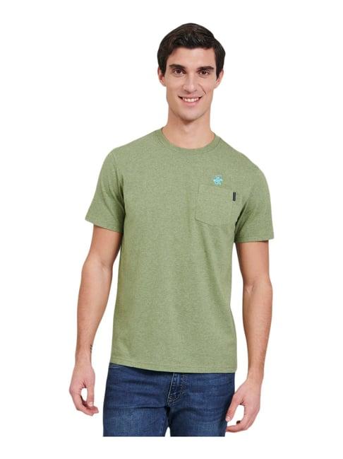 beverly hills polo club olive green regular fit t-shirt