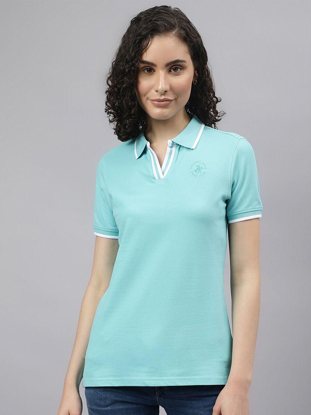 beverly hills polo club polo collar t-shirt