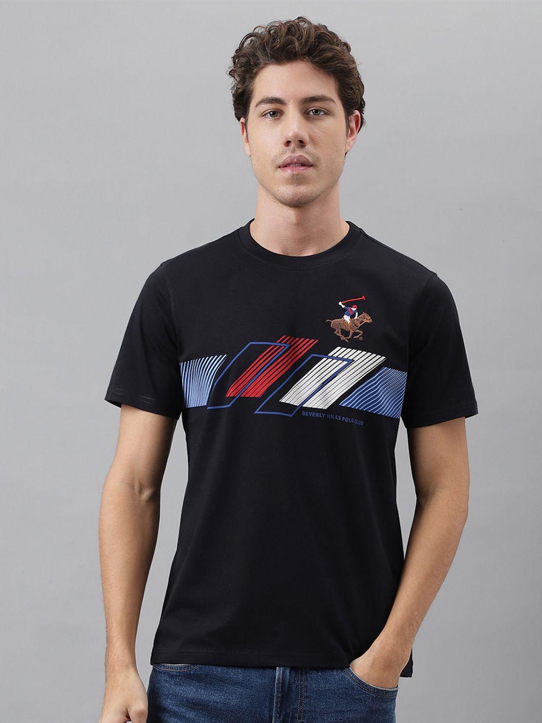 beverly hills polo club printed pure cotton t-shirt