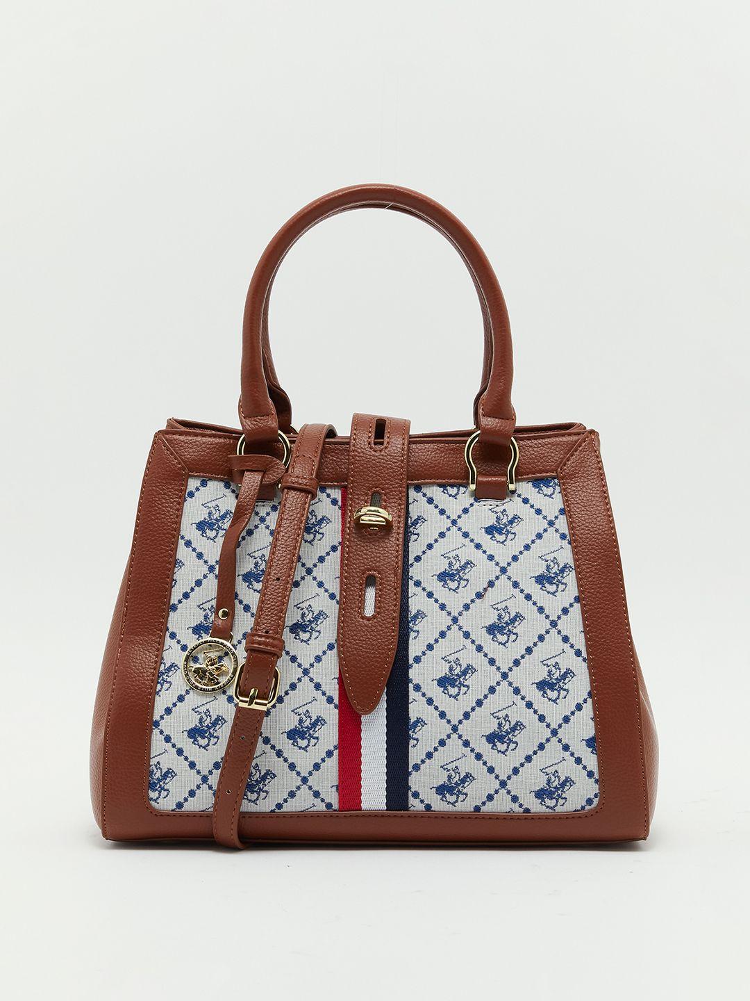 beverly hills polo club pu structured handheld bag