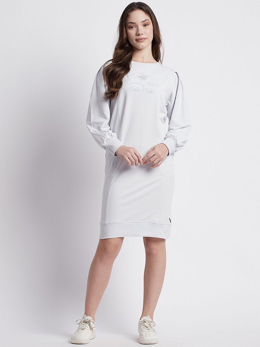 beverly hills polo club puff sleeves sheath dress