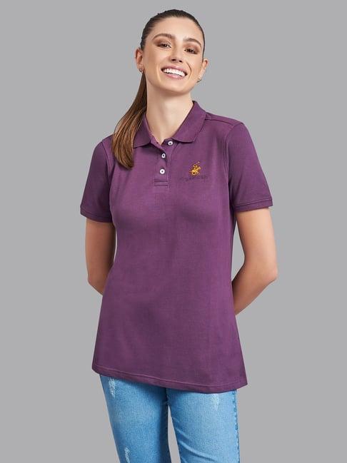 beverly hills polo club purple t-shirt