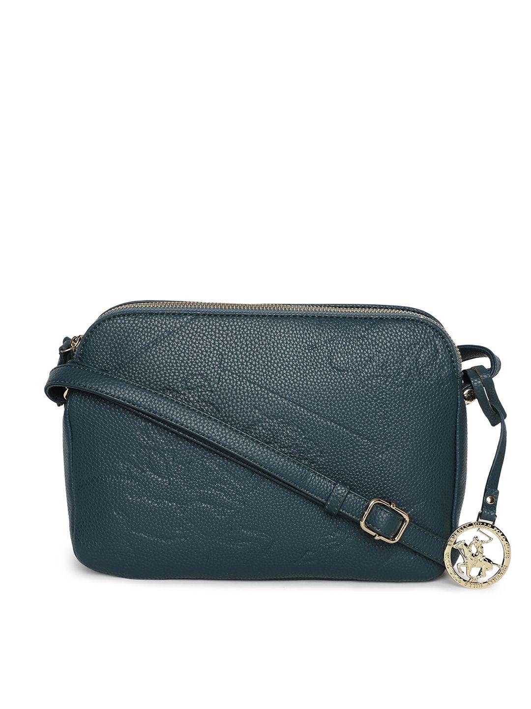 beverly hills polo club textured structured sling bag