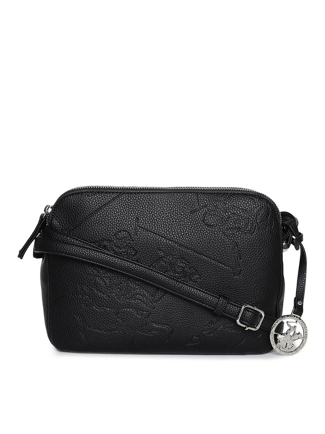 beverly hills polo club textured structured sling bag