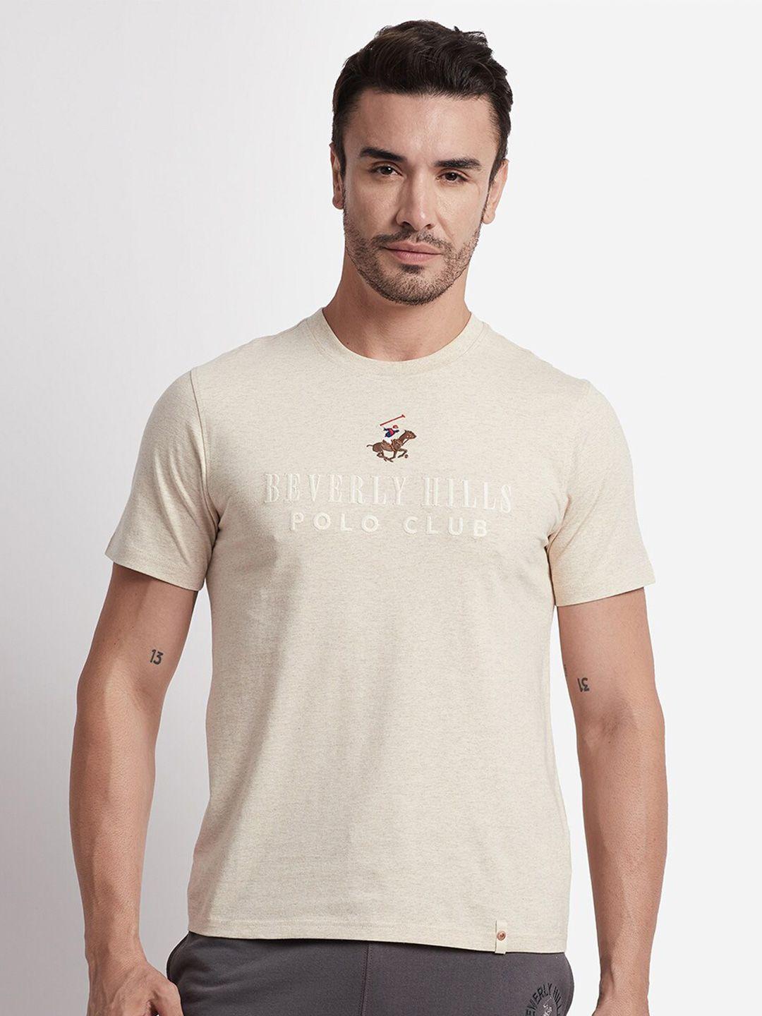 beverly hills polo club typography printed short sleeves pure cotton t-shirt