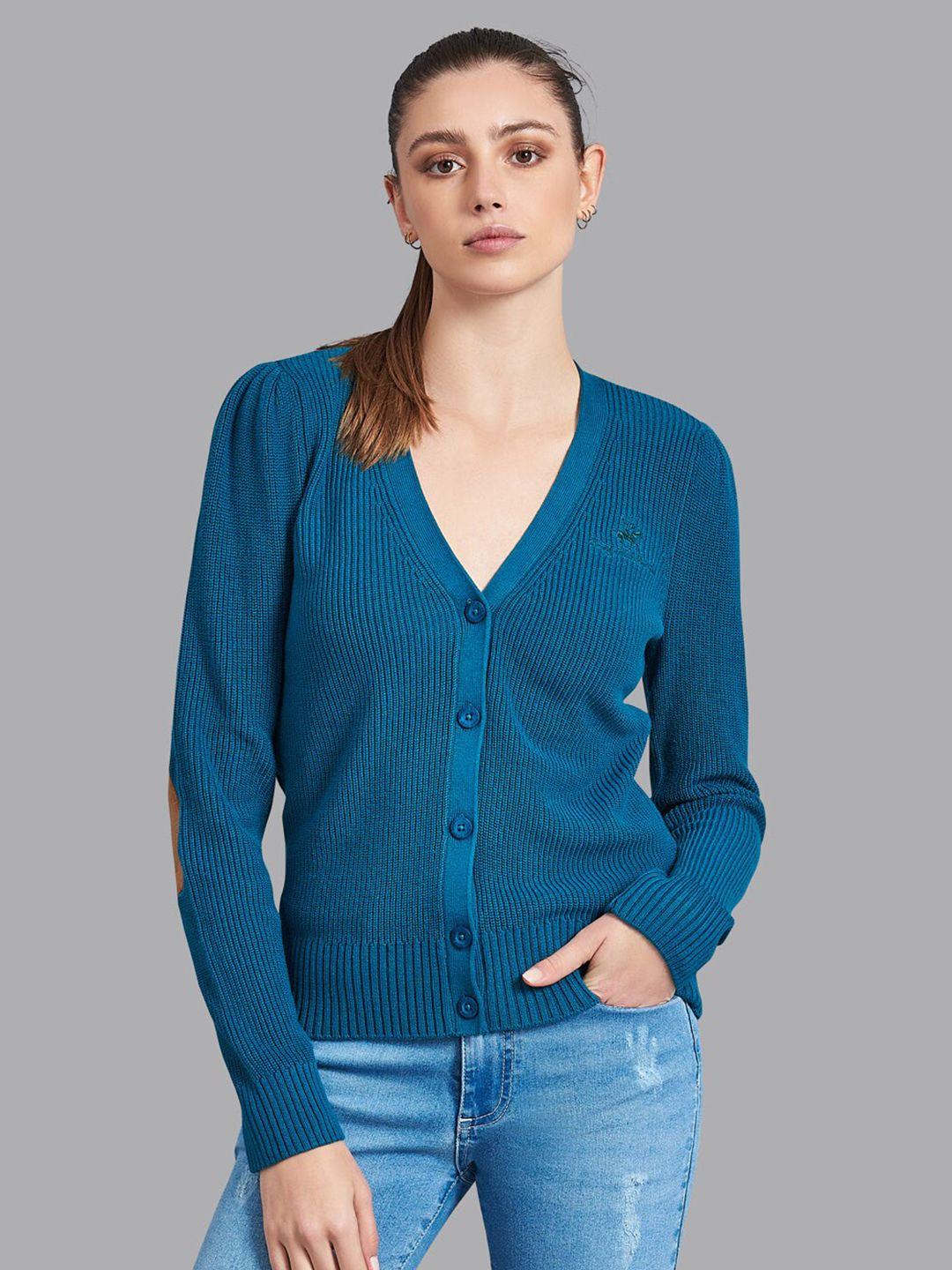 beverly hills polo club v-neck ribbed cotton cardigan sweaters