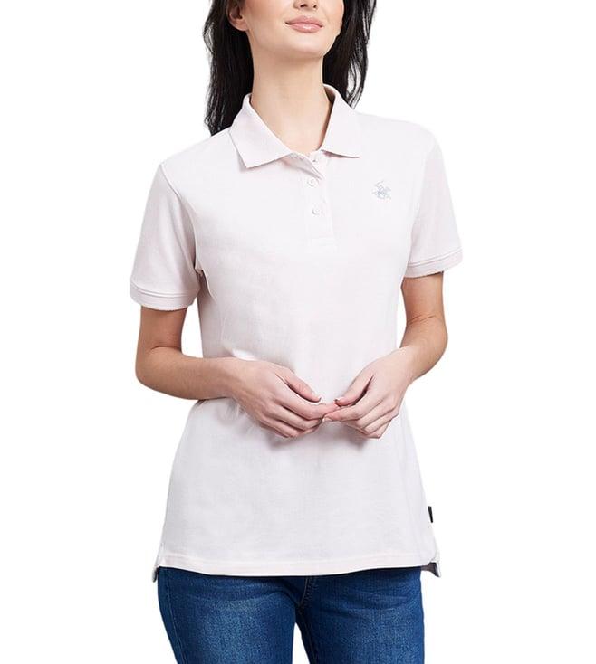 beverly hills polo club white polo t-shirt