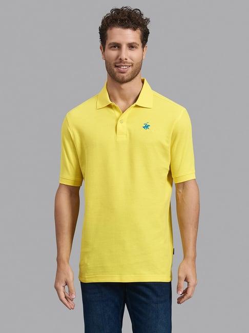 beverly hills polo club yellow cotton loose fit t-shirt