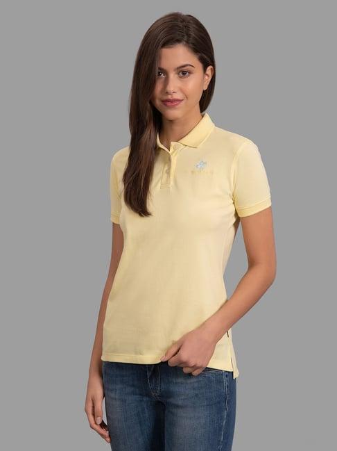 beverly hills polo club yellow regular fit tee