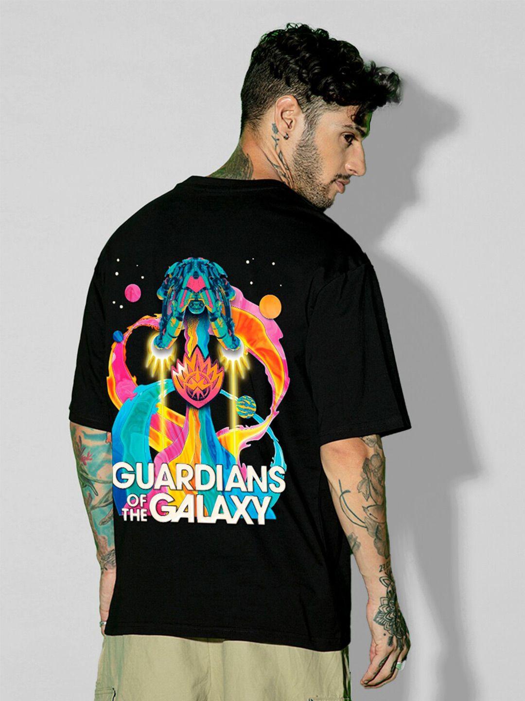 bewakoof oversized fit gurdians of the galaxy printed drop shoulder cotton t-shirt