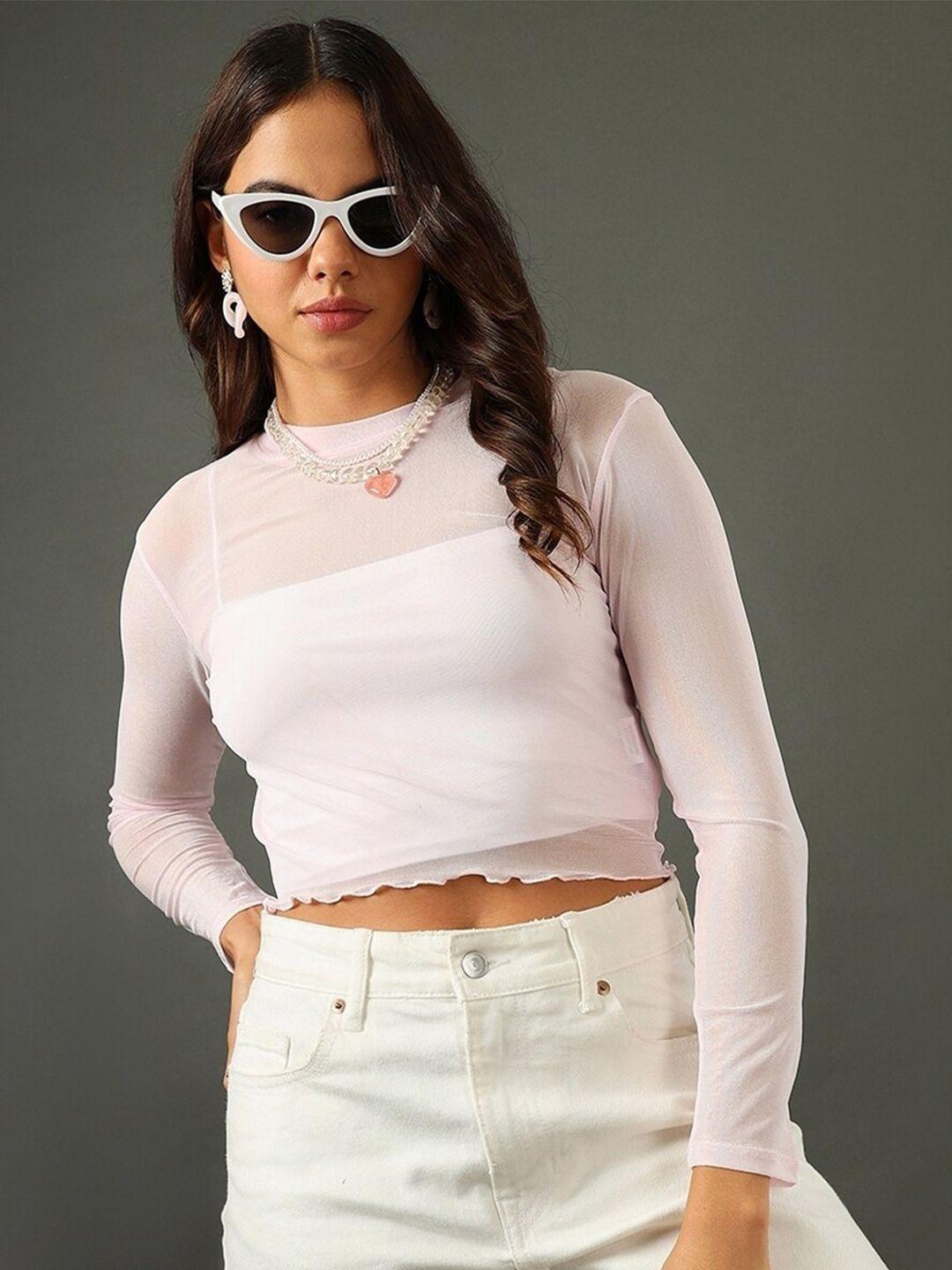 bewakoof air 1.0 slim fit crop top