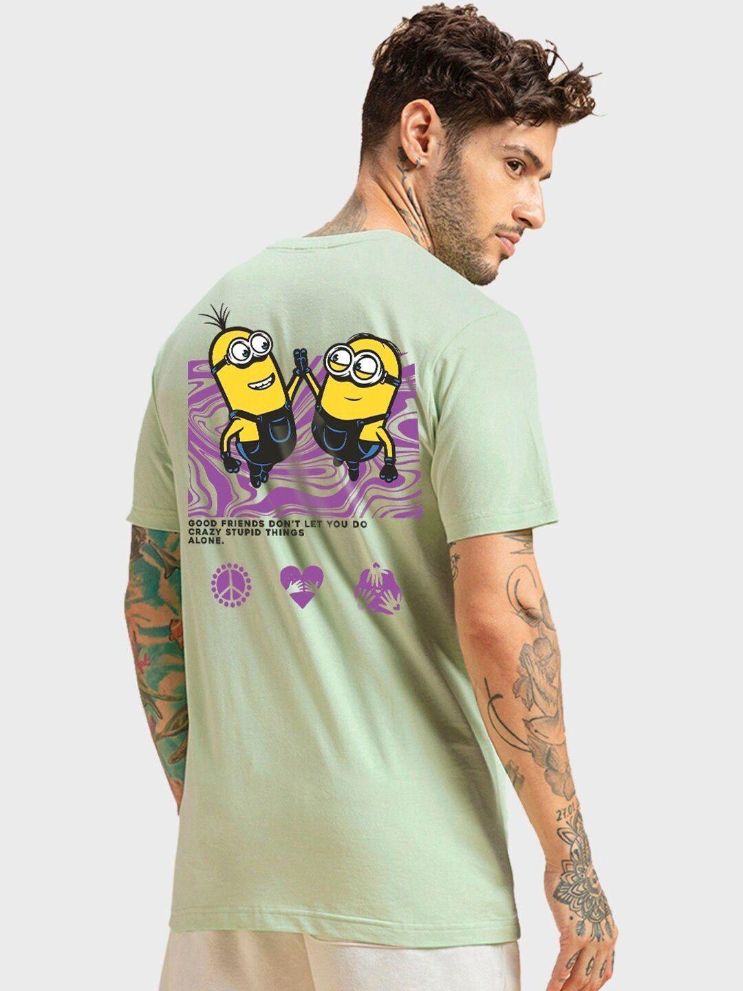 bewakoof best buds graphic printed cotton t-shirt