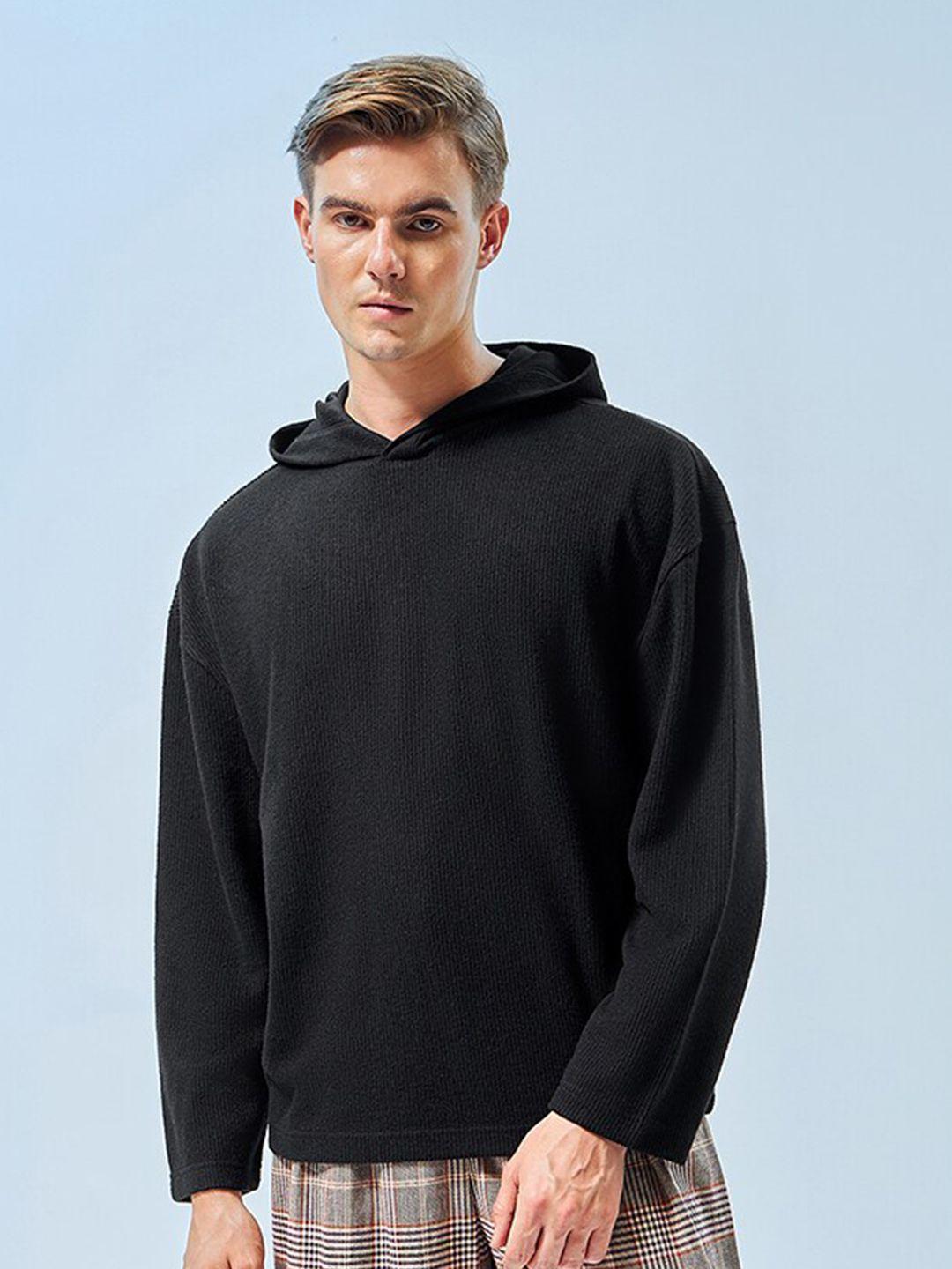 bewakoof cotton hooded oversized pullover sweatshirt