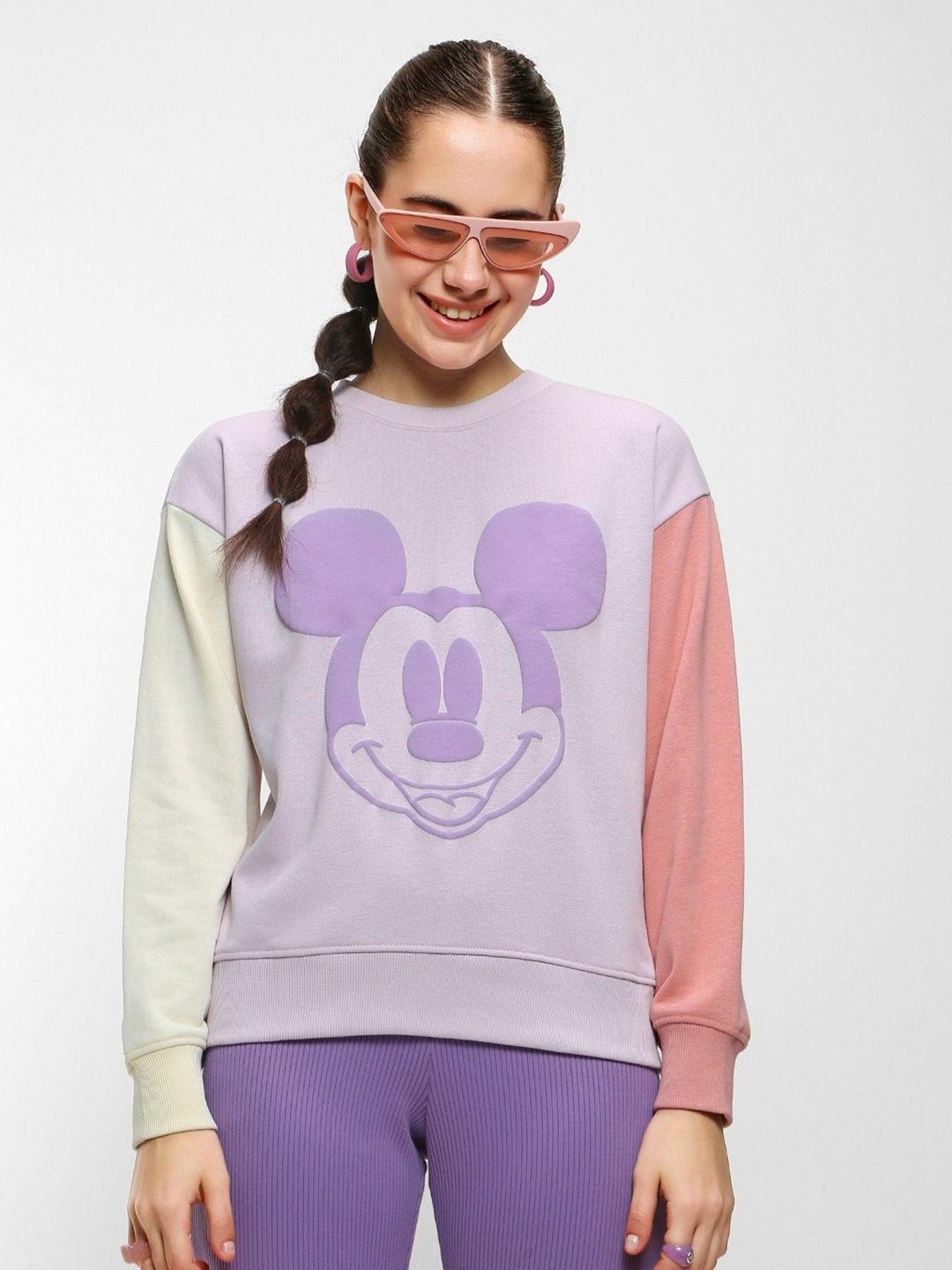 bewakoof cotton printed oversized fit sweatshirt