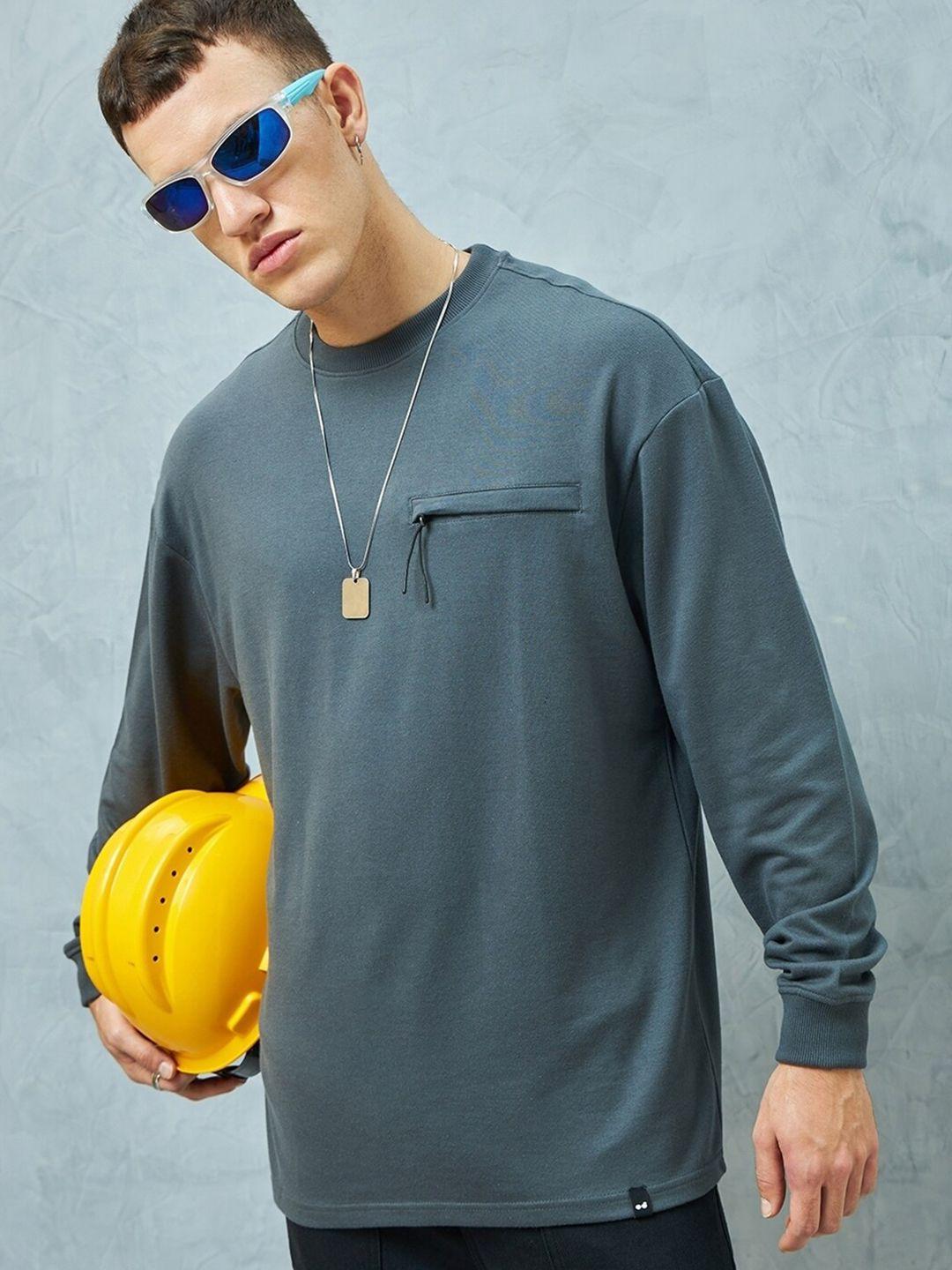 bewakoof heavy duty long sleeves oversized t-shirt