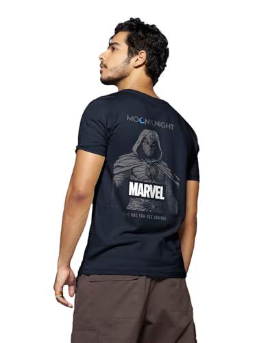 bewakoof men's marvel printed 100% cotton t-shirt - regular fit, round neck, half sleeves