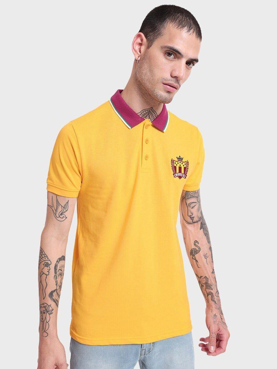 bewakoof men polo collar cotton t-shirt