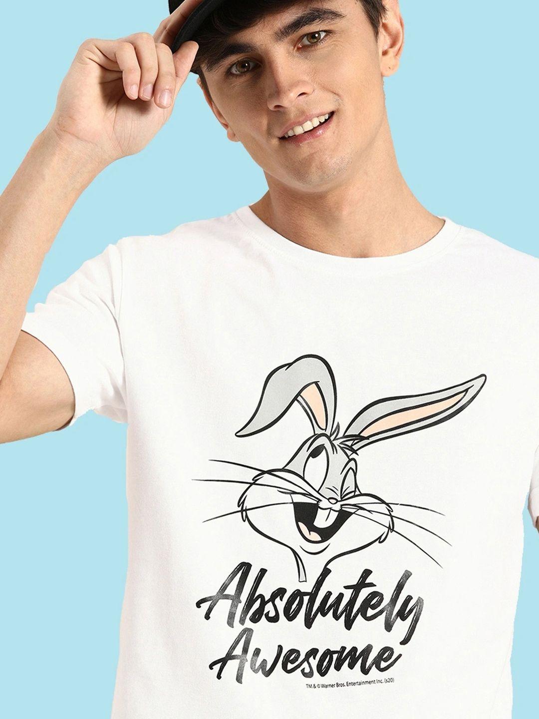 bewakoof official looney tunes merchandise absolutely awesome graphic printed t-shirt