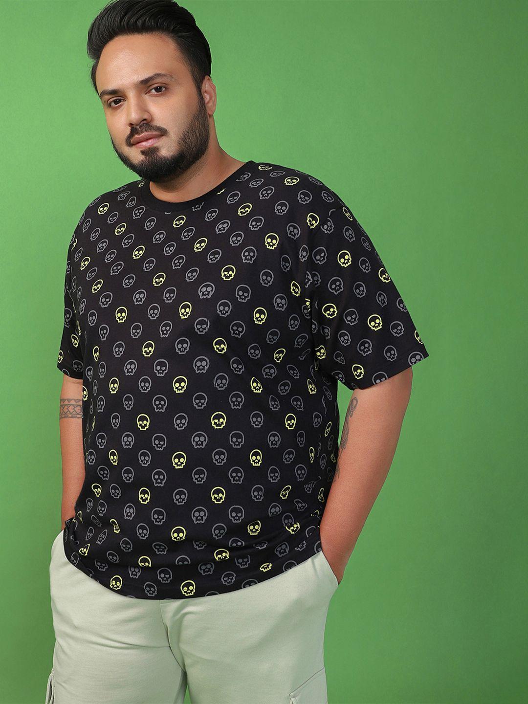 bewakoof skull print plus size t-shirt