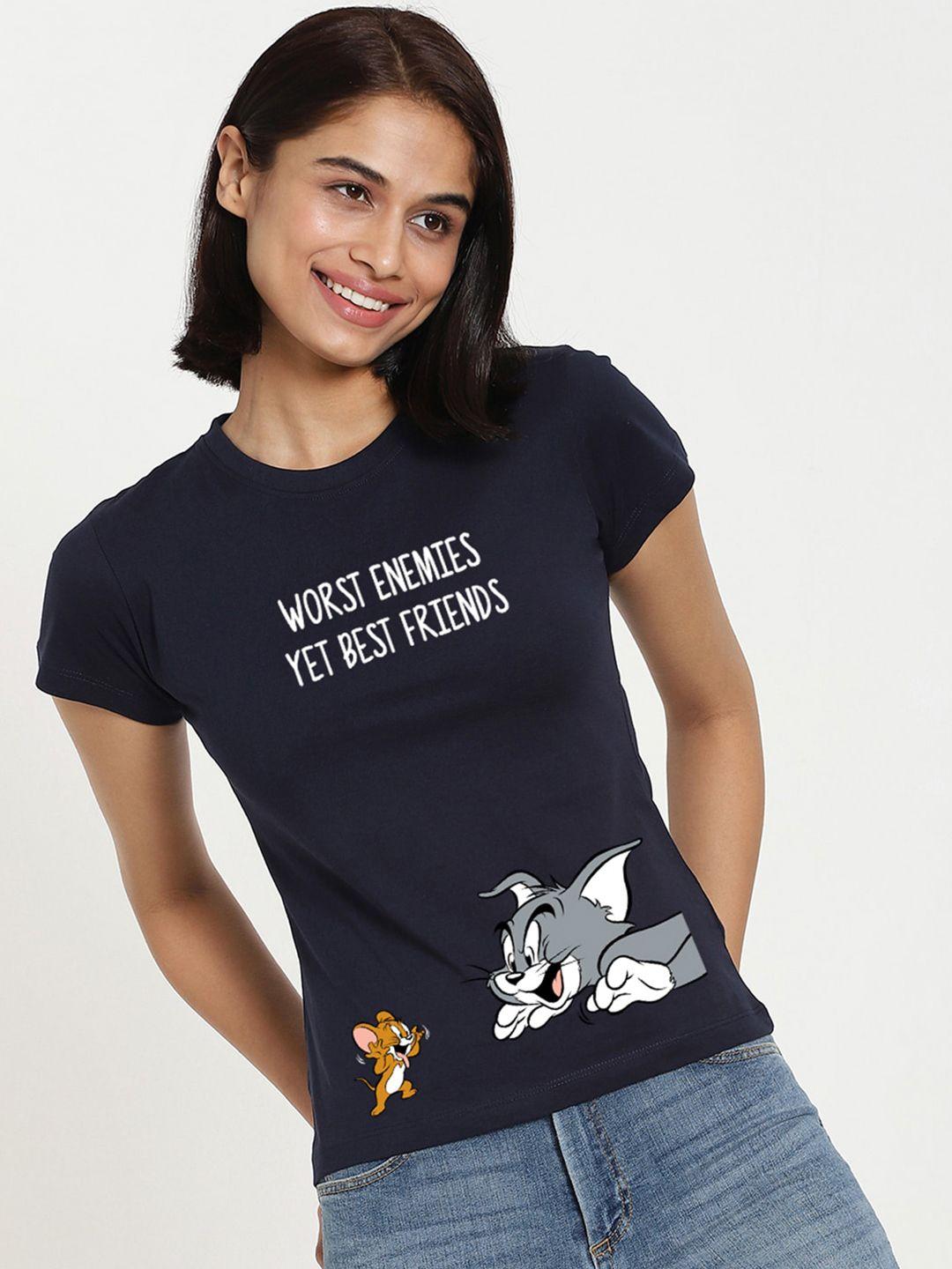 bewakoof tom & jerry printed pure cotton t-shirt