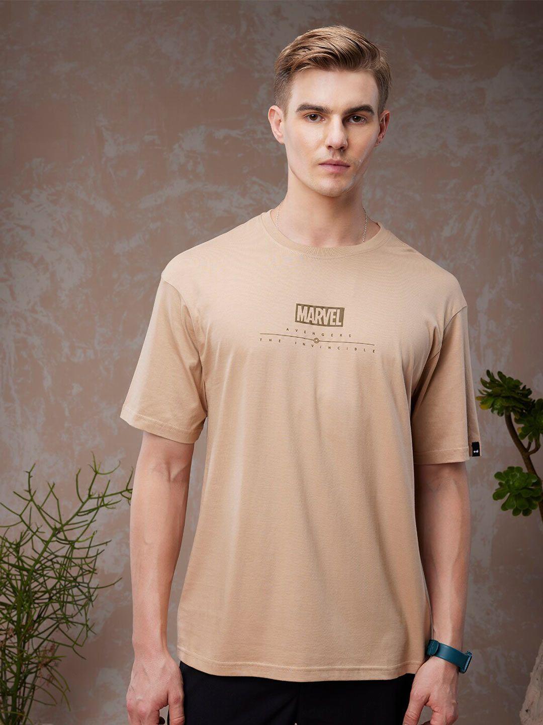 bewakoof typography printed round neck cotton oversized t-shirt