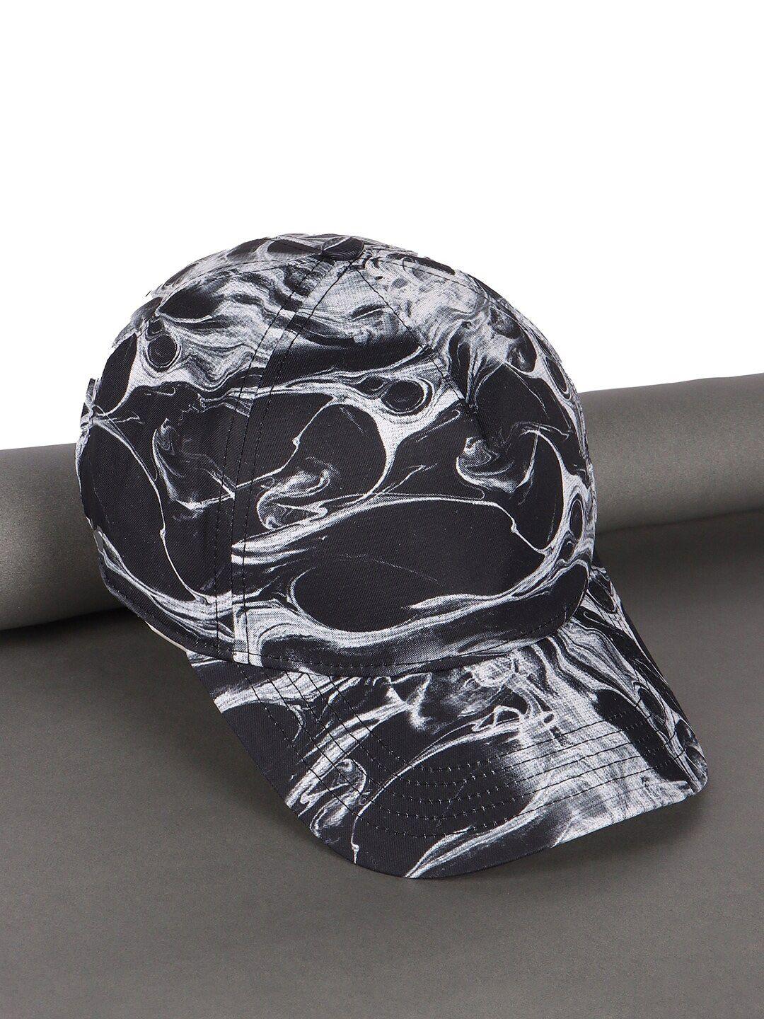 bewakoof unisex smokey printed cotton baseball cap