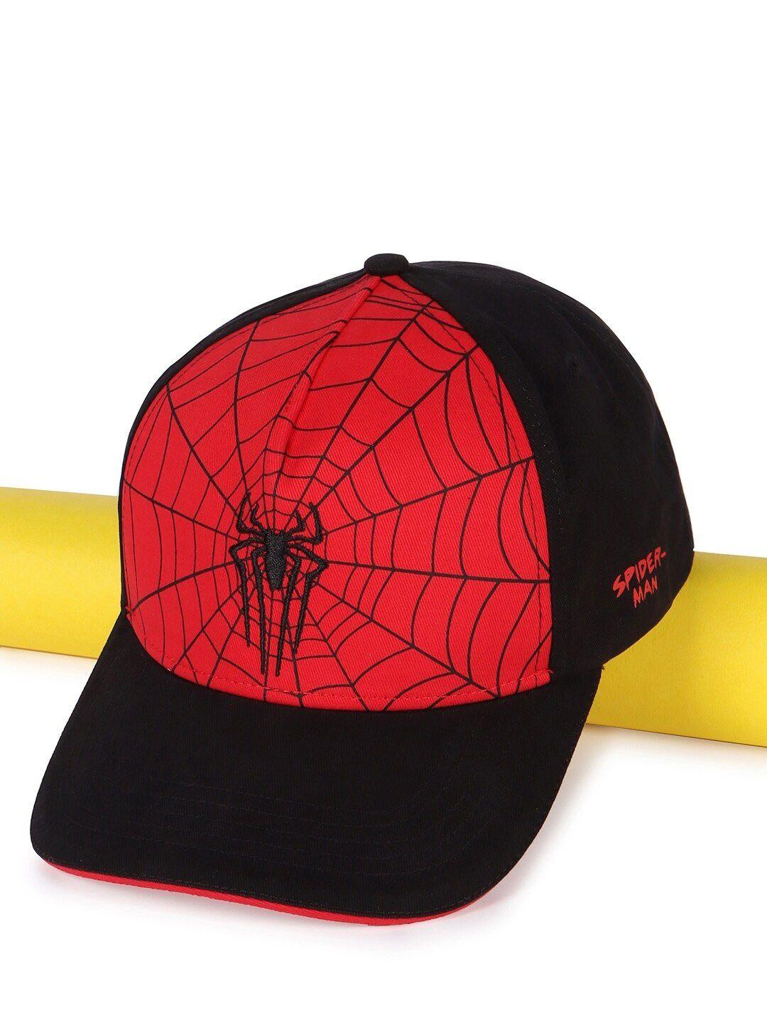 bewakoof unisex spiderman printed cotton baseball cap