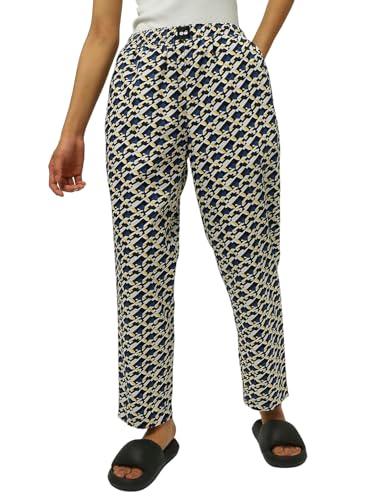 bewakoof women's all over printed regular fit pyjama_608428_multicolor_xs