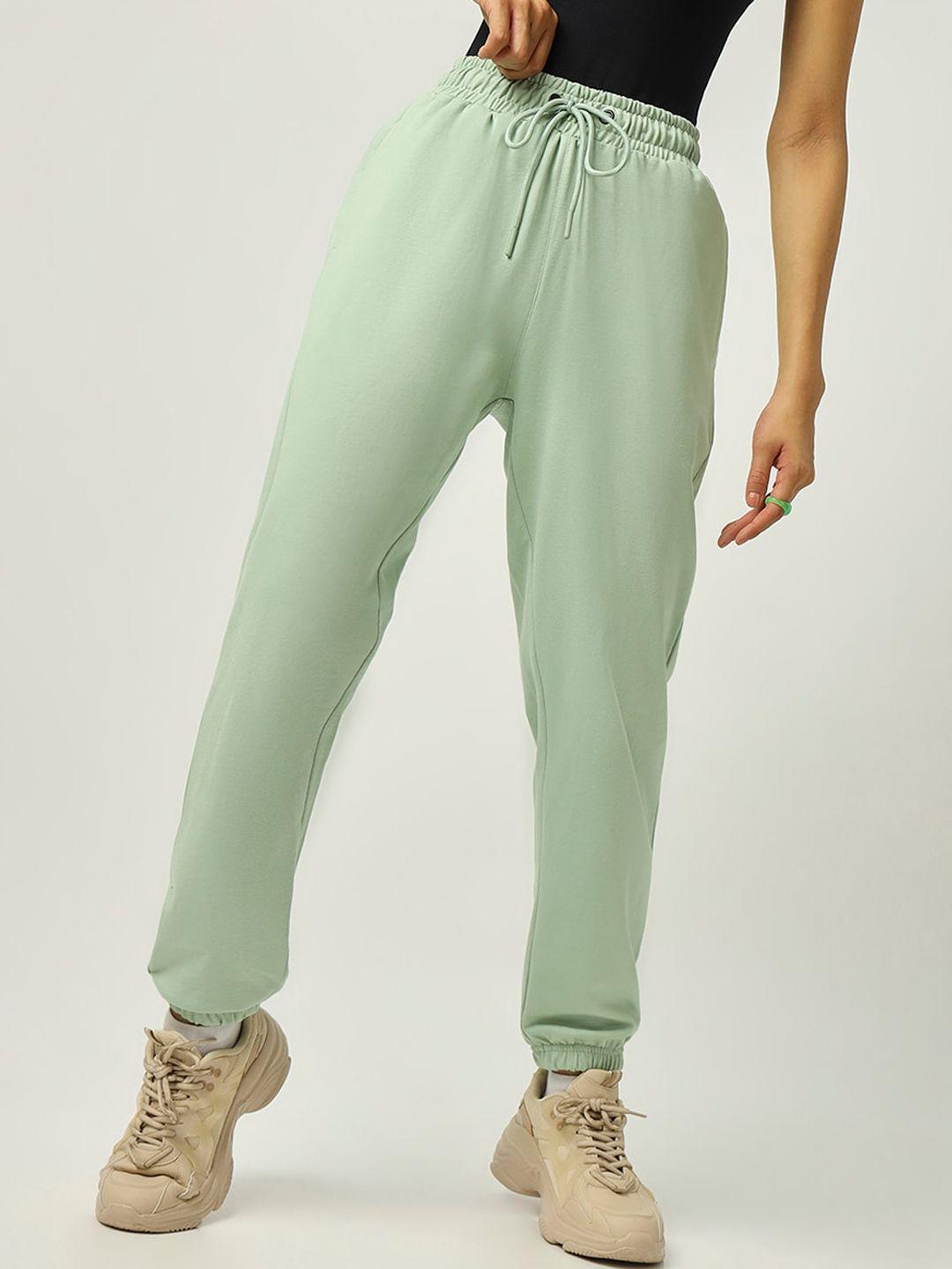 bewakoof women mid-rise relaxed-fit joggers