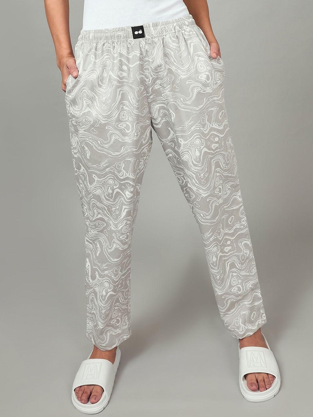 bewakoof women printed cotton lounge pant