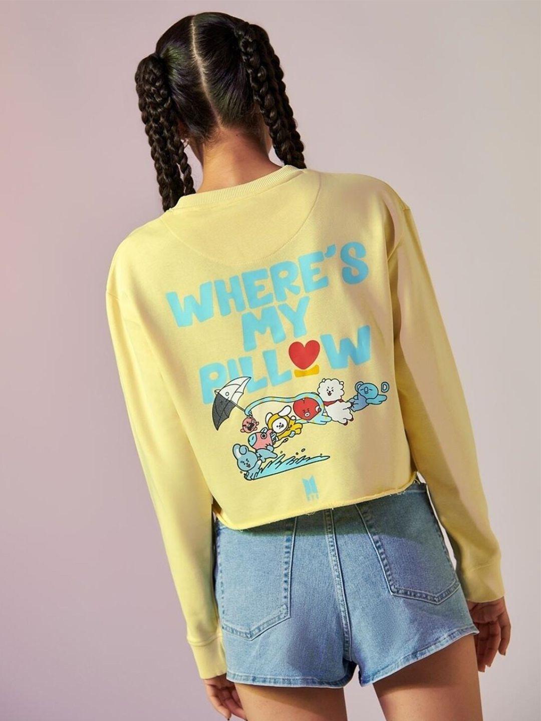 bewakoof women printed cotton sweatshirt