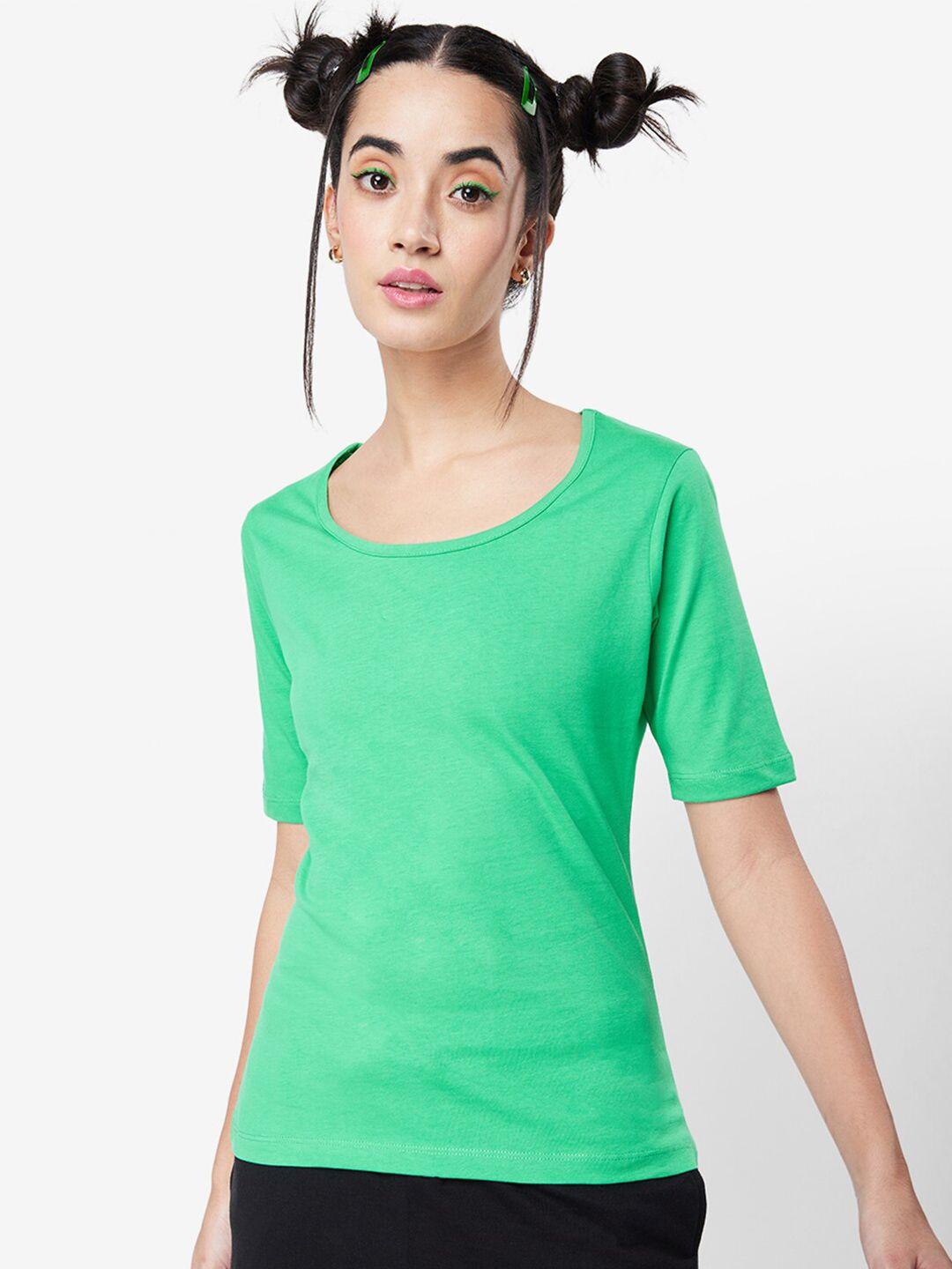 bewakoof women slim fit cotton t-shirt