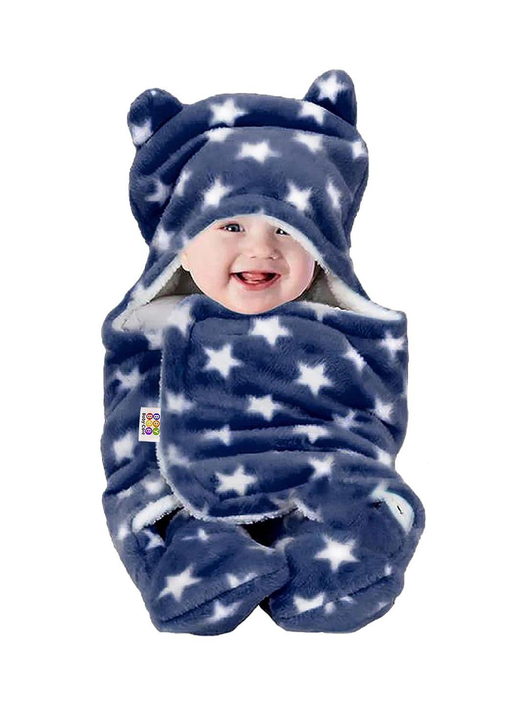 beybee infants  printed 2 in 1 cotton soft wrapper -sleeping bag