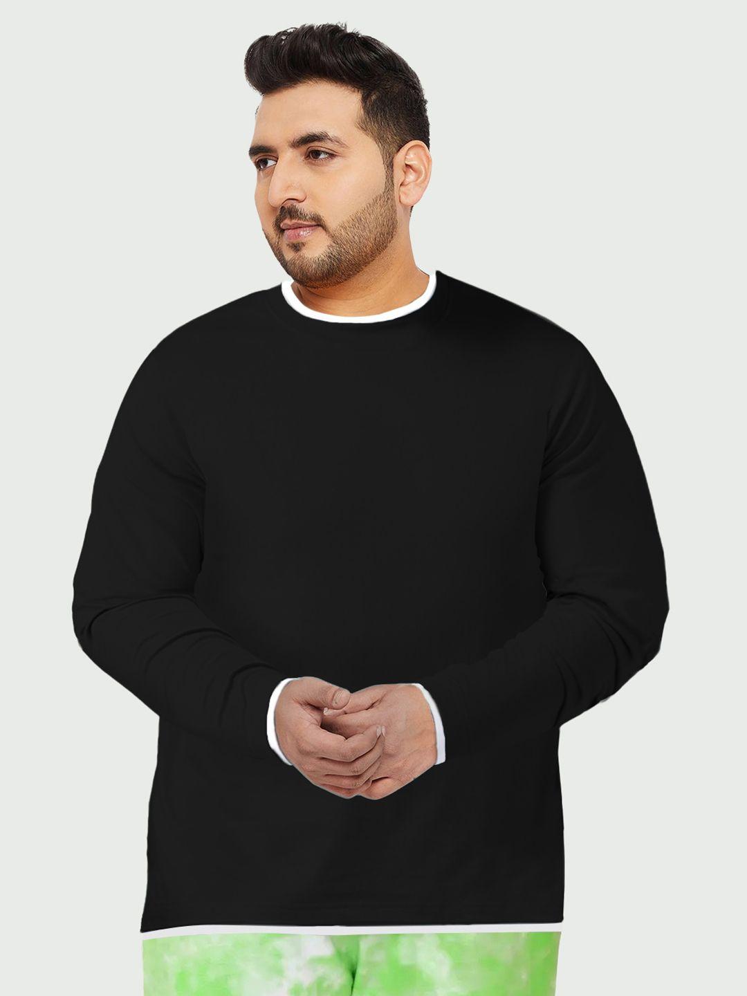 beyound size - the dry state men plus size round neck cotton t-shirt