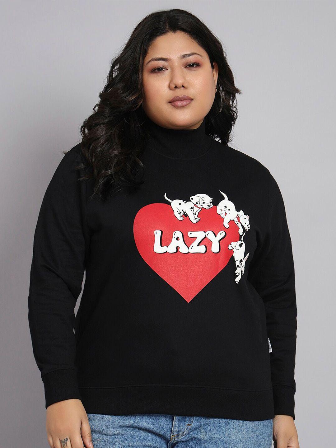 beyound size - the dry state plus size 101 dalmatians printed fleece sweatshirt