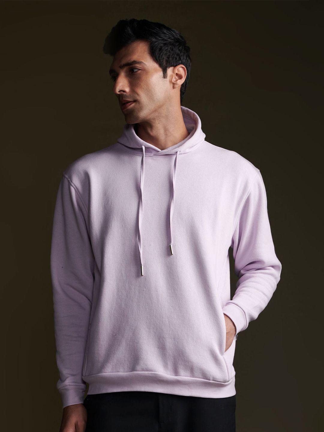 beyours men lavender hooded sweatshirt