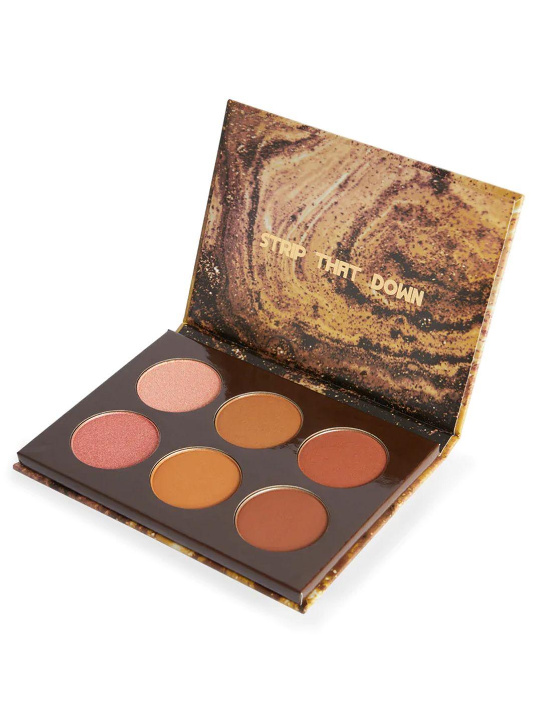 bh cosmetics in the buff all-in-one face palette 15g - light/medium