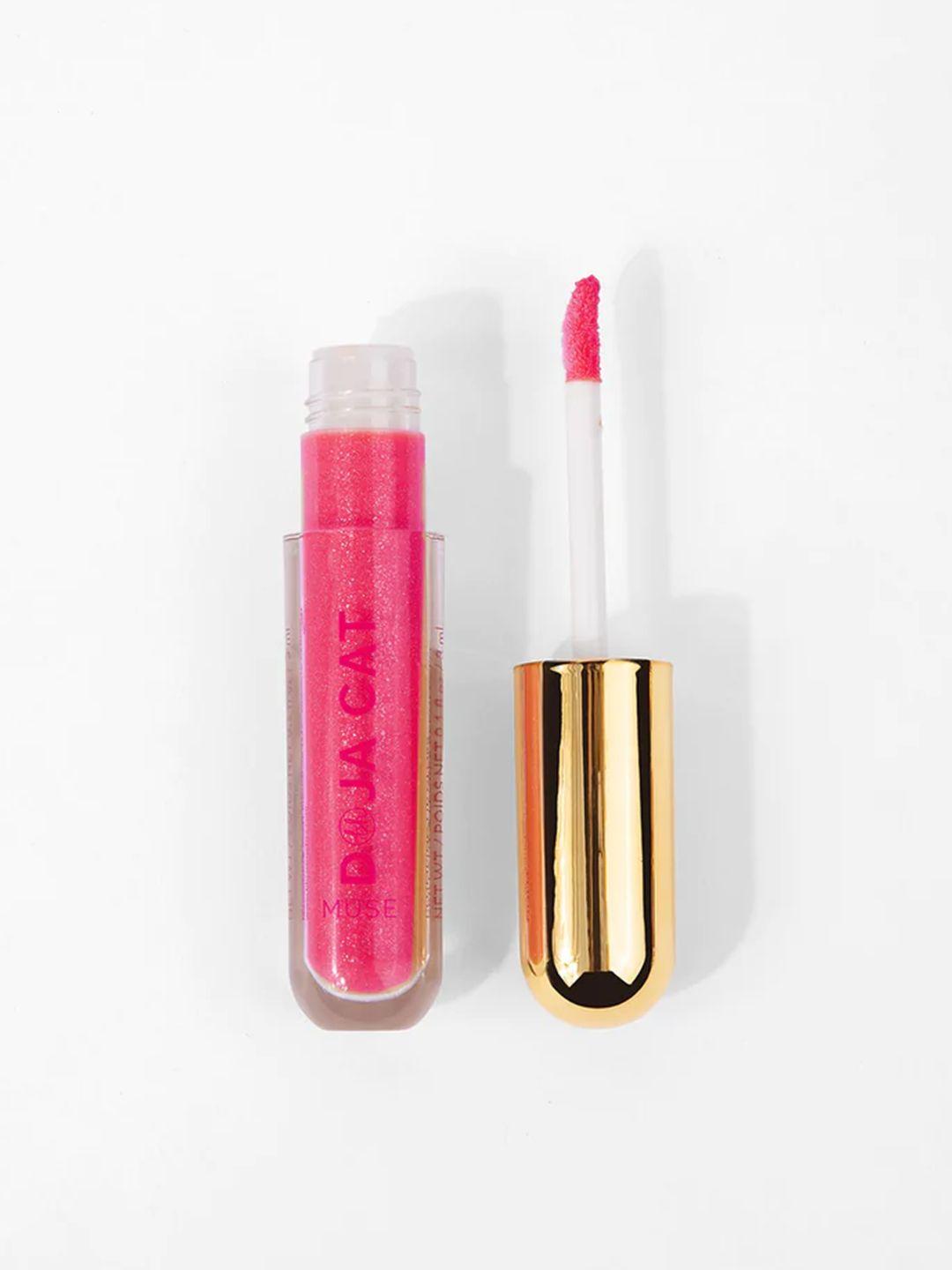 bh cosmetics x doja cat muse plumping lip gloss with vitamin e 3ml - red